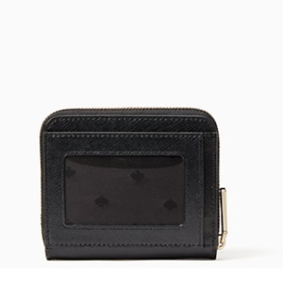 Kate Spade Staci Small Zip Around Bifold Wallet Black - Picture 3 of 15